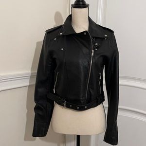 Romeo & Juliet Couture Faux Leather Jacket
